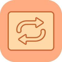 Repeat Button Icon Design vector