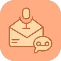 Voice Message Icon Design vector