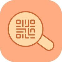 QR Code App Icon Design vector
