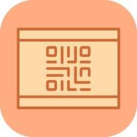QR Code Business Card Icon Design vector