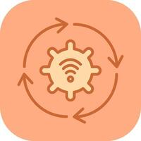 Automated Process Icon Design vector