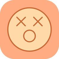Dizzy Face Icon Design vector