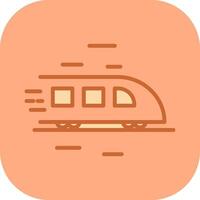 High Speed Train Icon Design vector
