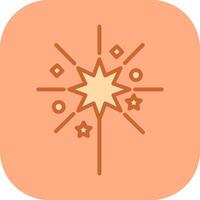 Sparklers Icon Design vector