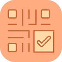 QR Code Checkout Icon Design vector
