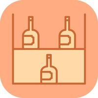 Wine Rack Icon Design vector