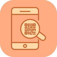 QR Code Authentication Icon Design vector