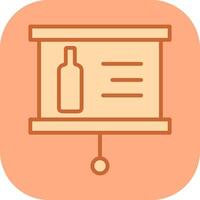 Wine Presentation Icon Design vector