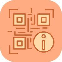QR Code Information Icon Design vector