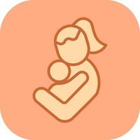 Mother and Child Icon Design vector