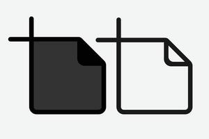 Artboard icon isolated in white and black colors. artboard outline icon from user interface collection. Artboard Tool Icon. vector