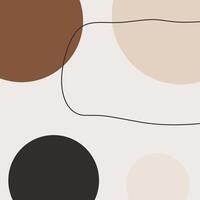 Abstract boho background template vector