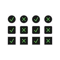 Right and cross arrow design vector