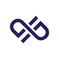 Dp letter logo design vector