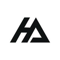 Ha letter logo design vector