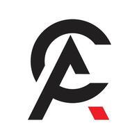 Ac letter logo design vector
