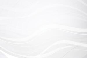 Minimalist white design with flowing wavy lines. Clean and futuristic design for luxury backgrounds. vector