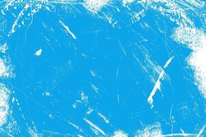 Distressed blue winter ice skating grunge texture. Abstract cold-season background with a torn, icy surface. Abstract background. Old grungy texture vector