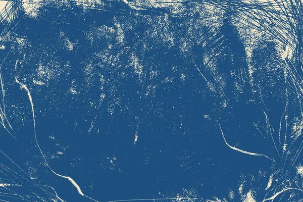 Abstract dark blue and white grunge texture. Rough, dirty surface, abstract grunge brush strokes. Dirty texture