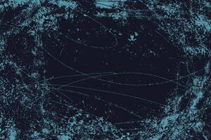 Rough dark blue and black grunge overlay with a winter vibe. Worn and weathered texture reflecting cold, icy conditions. Abstract texture with rough brush strokes vector