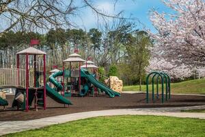Empty playground Coronavirus photo