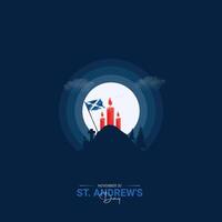 St. Andrew's day - National holiday in Scotland. vector