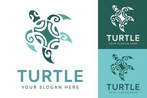 Turtle logo graphic design concept. Editable sea turtle element, vector