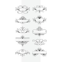 a series of images of a design vector