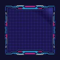Modern technology monitor screen hud ui abstract vector