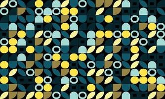Abstract geometric bauhaus pattern background vector