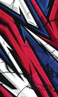 Abstract geometric pattern sublimation jersey vector