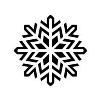 snowflake icon or modern line symbol. line art and icon design with bold outline. Black and white Pixel Perfect minimalistic symbol isolated white background. Silhouette simple thin sign vector