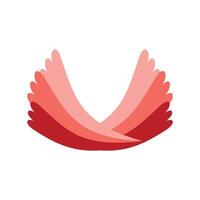 Pigeon wing icon isolated on white background for your web and mobile app design, Pigeon logo concept. Design element illustration of wings vector