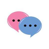 Chat bubble icon isolated on white background for your web and mobile app design, Chat bubble logo concept. Speech bubble icon. vector