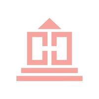 House icon isolated on white background for your web and mobile app design, House logo concept. bank logo illustration element design vector
