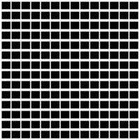 Grid, mesh, lattice, grating with distort, deform effect. Distortion, stock illustration. Geometric pattern with black and white squares. Seamless abstract Brick wall background vector