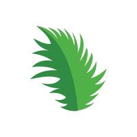 Leaf icon in flat color style. Tree plant nature environment ecology. Design element illustration of a leaf. Illustration of nature and back to nature. care for the environment vector