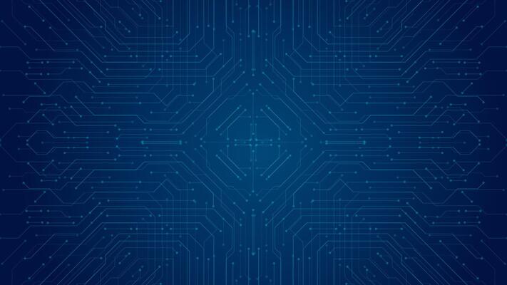 Modern technology circuit board or Artificial intelligence AI. Computer machine learning editable