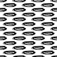 Seamless pattern with sketch oval shape vector