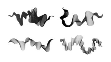 Abstract backdrop with dark wave gradient lines vector