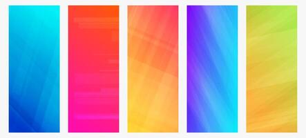 Modern colorful gradient background with lines vector