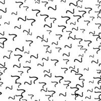 Seamless pattern with sketch squiggle vector