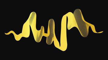 Abstract backdrop with luxury golden waves vector