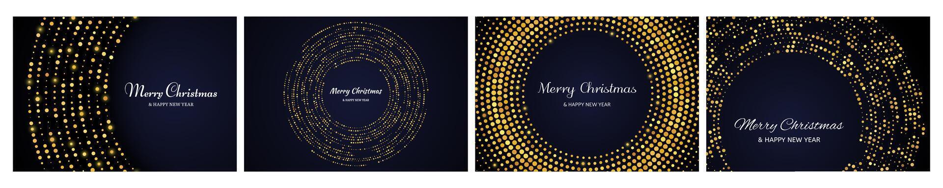 Merry Christmas backgrounds with gold glitter pattern