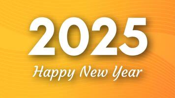 2025 Happy New Year on colorful background vector