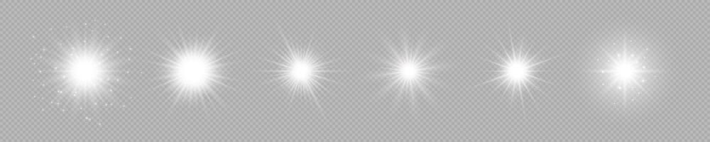 Light effect of lens flares vector