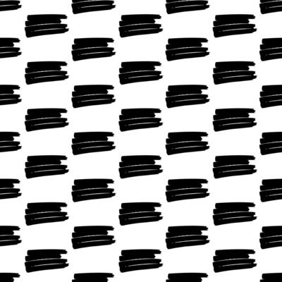 Seamless pattern with black marker scribbles