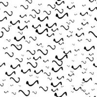 Seamless pattern with sketch squiggle vector