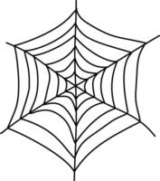 spider webs hexagon on halloween vector