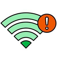 Lost Connection icon, no signal vector